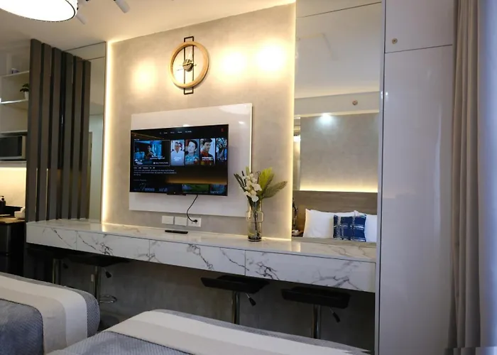 Apartment Stylish Condotel With 2 Beds Near Mall Of & Airport - Jwl Manila